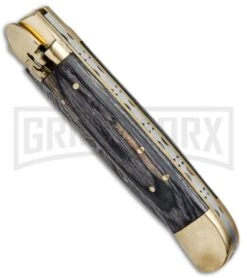 Featured Knife Shop -Featured Knife Shop 8.75in LL Dagger Stiletto Blackwood Damascus LV1B BHQ 71507 jr spine large