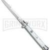 AGA Campolin 11" 2017 Italian Picklock Pearlex Automatic Knife - Bayonet 2 AGA Campolin 11" 2017 Italian Picklock Pearlex Automatic Knife - Bayonet -Featured Knife Shop AGA Campolin 11in Picklock Italian Stiletto White Pearl Satin BHQ 78228 jr 2 large