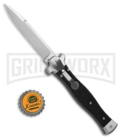 AGA Campolin Zero Black G-10 Leverlock Automatic Knife - Bayonet SW Plain 9 AGA Campolin Zero Black G-10 Leverlock Automatic Knife - Bayonet SW Plain -Featured Knife Shop AGA Campolin Zero Italian LL Black G 10 Satin AGA01N SWB BHQ 74949 jr bottlecap large