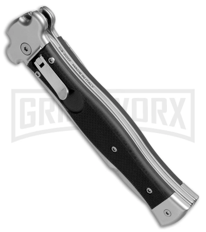 AGA Campolin Zero Black G-10 Leverlock Automatic Knife - Bayonet SW Plain 4 AGA Campolin Zero Black G-10 Leverlock Automatic Knife - Bayonet SW Plain - Image 2