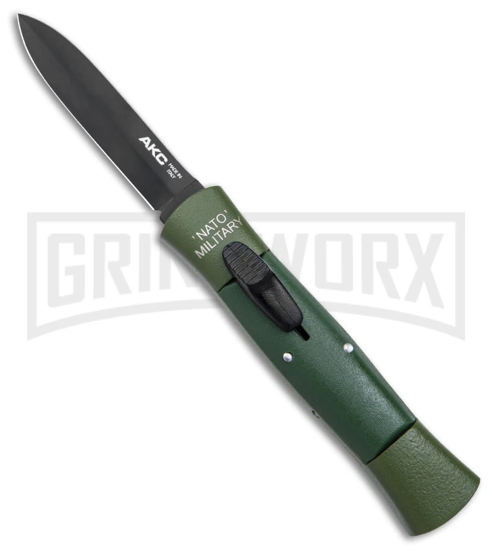 AKC 007 Concord NATO Military OD Green OTF Automatic Knife - Black Dagger 3 AKC 007 Concord NATO Military OD Green OTF Automatic Knife - Black Dagger