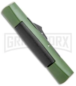 AKC 007 Concord Green/Black OTF Automatic Knife - Dagger Black -Featured Knife Shop AKC 007 Concord OTF Auto Dagger Green Black Black BHQ 96479 jr side large
