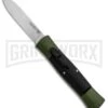 AKC 007 Concord Green/Black OTF Automatic Knife - Flat Satin