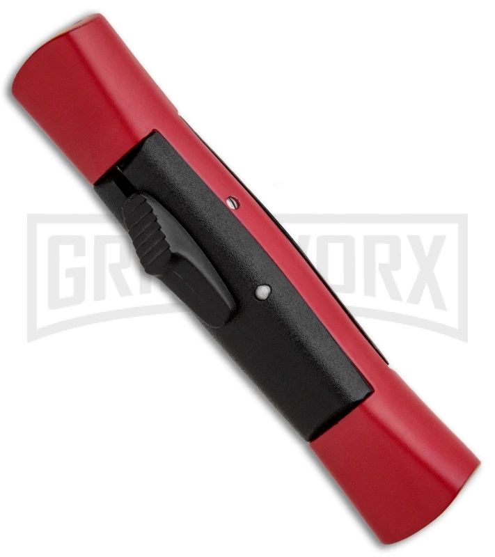 AKC 007 Concord Red/Black OTF Automatic Knife - Dagger Satin 4 AKC 007 Concord Red/Black OTF Automatic Knife - Dagger Satin - Image 2