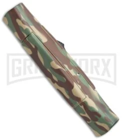 AKC 077 Concord Green Camo OTF Automatic Knife - Flat Gold Plain -Featured Knife Shop AKC 077 Concord OTF Green Camo Gold BHQ 72047 jr side large