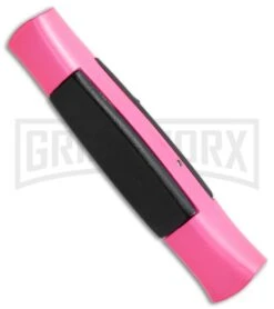 AKC 077 Concord Hot Pink OTF Automatic Knife - Flat Satin Plain -Featured Knife Shop AKC 077 Concord OTF Hot Pink BHQ 72005 jr side large