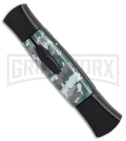 AKC 077 Concord Arctic Camo OTF Automatic Knife - Flat Grind Black Plain -Featured Knife Shop AKC 077 concord arctic camo black plain BP 19006 er side large