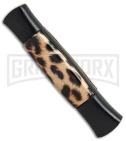AKC 077 Concord Cheetah OTF Automatic Knife- Flat Grind Black Plain 7 AKC 077 Concord Cheetah OTF Automatic Knife- Flat Grind Black Plain -Featured Knife Shop AKC 077 concord cheetah black BP 19135 er side large