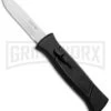 AKC 777 Blackfinger Black OTF Automatic Knife - Dagger Satin Plain -Featured Knife Shop AKC 777 Blackfinger Dagger OTF Auto Black Satin BHQ 50807 jr large