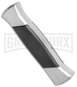AKC 777 Blackfinger Brushed Aluminum OTF Automatic Knife - Dagger Black Plain 8 AKC 777 Blackfinger Brushed Aluminum OTF Automatic Knife - Dagger Black Plain -Featured Knife Shop AKC 777 Blackfinger Dagger OTF Auto Brushed Black BHQ 138853 jr side large