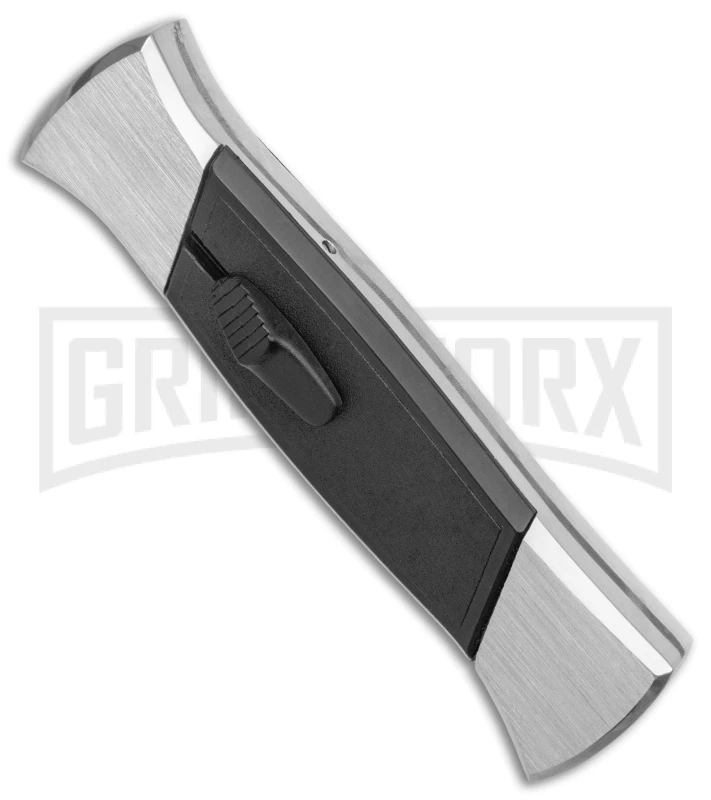 AKC 777 Blackfinger Brushed Aluminum OTF Automatic Knife - Dagger Black Plain 4 AKC 777 Blackfinger Brushed Aluminum OTF Automatic Knife - Dagger Black Plain - Image 2