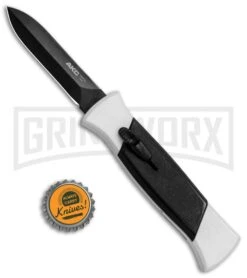 AKC 777 Blackfinger Tactical White/Blk OTF Automatic Knife - Dagger Black Plain 9 AKC 777 Blackfinger Tactical White/Blk OTF Automatic Knife - Dagger Black Plain -Featured Knife Shop AKC 777 Blackfinger Dagger OTF White Black BHQ 82047 jr bottlecap large