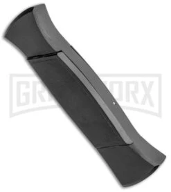 AKC 777 Blackfinger Black OTF Automatic Knife - Dagger Gold Plain 8 AKC 777 Blackfinger Black OTF Automatic Knife - Dagger Gold Plain -Featured Knife Shop AKC 777 Blackfinger OTF Auto Black Gold Dagger BHQ 92040 jr side large