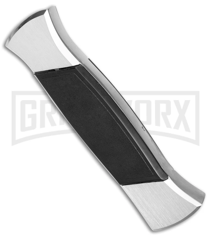 AKC 777 Blackfinger Brushed Aluminum OTF Automatic Knife - Black Tanto 5 AKC 777 Blackfinger Brushed Aluminum OTF Automatic Knife - Black Tanto - Image 3