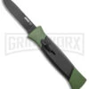 AKC 777 Blackfinger Green/Black OTF Automatic Knife - Black Plain 2 AKC 777 Blackfinger Green/Black OTF Automatic Knife - Black Plain -Featured Knife Shop AKC 777 Blackfinger OTF Auto Green Black Black Flat BHQ 138920 jr large