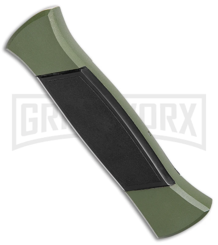 AKC 777 Blackfinger Green/Black OTF Automatic Knife - Black Tanto 4 AKC 777 Blackfinger Green/Black OTF Automatic Knife - Black Tanto - Image 2