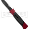 AKC 777 Blackfinger Red/Black OTF Automatic Knife - Black Plain 1 AKC 777 Blackfinger Red/Black OTF Automatic Knife - Black Plain -Featured Knife Shop AKC 777 Blackfinger OTF Automatic Knife Red Black 3.375in Black Flat BHQ 184000 hd large