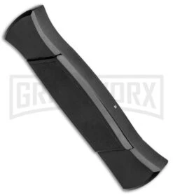 AKC 777 Blackfinger Black OTF Automatic Knife - Black Tanto -Featured Knife Shop AKC 777 Blackfinger Tanto OTF Auto Black Black BHQ 87414 jr side large