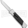 AKC 777 Blackfinger Brushed Aluminum OTF Automatic Knife - SW Tanto -Featured Knife Shop AKC 777 Blackfinger Tanto OTF Auto Brushed Aluminum SW BHQ 87412 jr 2 large