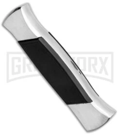 AKC 777 Blackfinger Brushed Aluminum OTF Automatic Knife - SW Tanto 8 AKC 777 Blackfinger Brushed Aluminum OTF Automatic Knife - SW Tanto -Featured Knife Shop AKC 777 Blackfinger Tanto OTF Auto Brushed Aluminum SW BHQ 87412 jr side 2 large
