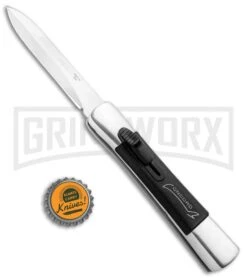 AKC Concord Polish/Black OTF Automatic Knife - Dagger Satin Plain 9 AKC Concord Polish/Black OTF Automatic Knife - Dagger Satin Plain -Featured Knife Shop AKC Concord Dagger OTF Auto Polish Black Satin BHQ 92038 jr bottlecap large