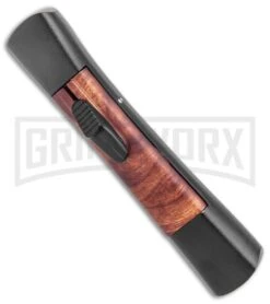 AKC Concord Briar Wood OTF Automatic Knife - Plain Satin Flat -Featured Knife Shop AKC Concord OTF Auto Briar Wood Satin GX 37553 jr spine large