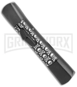 AKC Concord Jolly Roger OTF Automatic Knife - Flat Grind Satin Plain 7 AKC Concord Jolly Roger OTF Automatic Knife - Flat Grind Satin Plain -Featured Knife Shop AKC Concord OTF Auto Jolly Roger Satin BHQ 135716 jr spine large