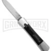 AKC Concord Polish/Black OTF Automatic Knife - Satin Plain