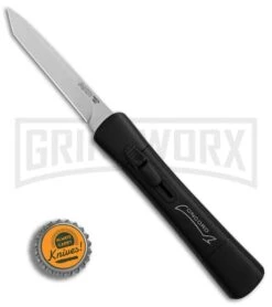 AKC Concord Black OTF Automatic Knife - Tanto Satin Plain -Featured Knife Shop AKC Concord Tanto Black Satin BHQ 90284 er bottlecap large