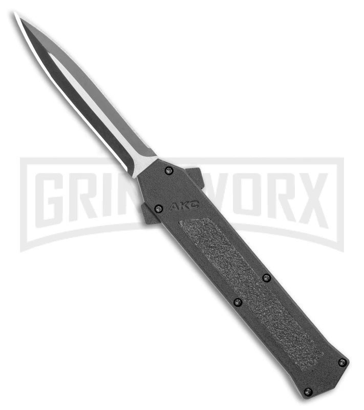 AKC F-16 Black D/A Dagger OTF Automatic Knife - Dagger Two Tone Plain 3 AKC F-16 Black D/A Dagger OTF Automatic Knife - Dagger Two Tone Plain