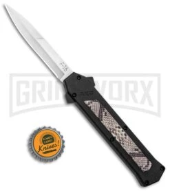 AKC F-16 Diamondback D/A OTF Automatic Knife - Bayo Satin Plain 9 AKC F-16 Diamondback D/A OTF Automatic Knife - Bayo Satin Plain -Featured Knife Shop AKC F 16 DA Bayo OTF Auto Diamondback Satin BHQ 131609 jr bottlecap large