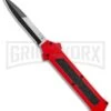 AKC F-16 Red D/A OTF Automatic Knife - Bayo Two Tone Plain -Featured Knife Shop AKC F 16 DA Bayo OTF Auto Red BHQ 112389 jr large
