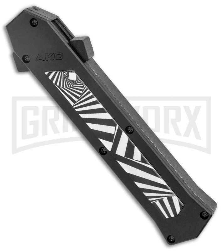 AKC F-16 Spiral Step D/A OTF Automatic Knife - Bayo Satin Plain 4 AKC F-16 Spiral Step D/A OTF Automatic Knife - Bayo Satin Plain - Image 2