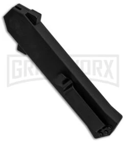 AKC F-16 Snake Skin D/A OTF Automatic Knife - Bayo Satin Plain -Featured Knife Shop AKC F 16 DA Bayonet Snake Skin Satin BHQ 78292 er side large