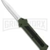 AKC F-16 Green D/A OTF Automatic Knife - Dagger Satin Plain 2 AKC F-16 Green D/A OTF Automatic Knife - Dagger Satin Plain -Featured Knife Shop AKC F 16 DA Dagger OTF Auto Green Satin BHQ 91965 jr large