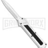AKC F-16 White D/A OTF Automatic Knife - Dagger Satin Plain 1 AKC F-16 White D/A OTF Automatic Knife - Dagger Satin Plain -Featured Knife Shop AKC F 16 DA Dagger OTF White Satin BHQ 94221 jr large