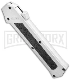 AKC F-16 White D/A OTF Automatic Knife - Dagger Satin Plain -Featured Knife Shop AKC F 16 DA Dagger OTF White Satin BHQ 94221 jr spine large