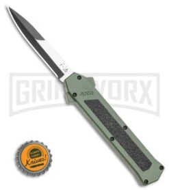 AKC F-16 OD Green D/A OTF Automatic Knife - Bayo Two TonePlain 9 AKC F-16 OD Green D/A OTF Automatic Knife - Bayo Two TonePlain -Featured Knife Shop AKC F 16 OD Green D A OTF Automatic Knife Bayo Two TonePlain GX 35588 LS Bottlecap large