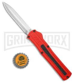 AKC F-20 Red Aluminum DBL Dagger OTF Automatic Knife - Satin Plain 9 AKC F-20 Red Aluminum DBL Dagger OTF Automatic Knife - Satin Plain -Featured Knife Shop AKC F 20 DA Dagger OTF Auto Red Aluminum Satin BHQ 179208 jr bottlecap large