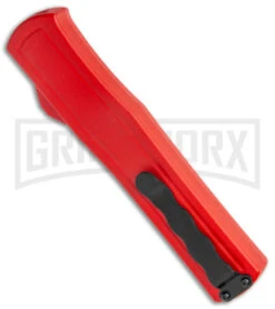 AKC F-20 Red D/A OTF Automatic Knife - Satin Plain 8 AKC F-20 Red D/A OTF Automatic Knife - Satin Plain -Featured Knife Shop AKC F 20 DA Dagger OTF Auto Red Satin BHQ 140483 jr side large