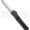 AKC F-20 D/A OTF OD Green Aluminum Automatic Knife - Satin Plain 1 AKC F-20 D/A OTF OD Green Aluminum Automatic Knife - Satin Plain -Featured Knife Shop AKC F20 DA OTF AK Dagger OD Green Alum 3in Satin BHQ 178613 td large