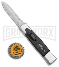 AKC Minion Concord Polish/Black OTF Automatic Knife - Satin Dagger 9 AKC Minion Concord Polish/Black OTF Automatic Knife - Satin Dagger -Featured Knife Shop AKC Minion Concord Polish Black OTF Auto Satin Dagger GX 41033 jr bottlecap large