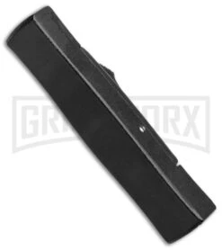 AKC Minion Concord Black OTF Automatic Knife - Flat Gold Plain -Featured Knife Shop AKC Minion OTF Concord Black Gold Flat BHQ 52367 jr side large