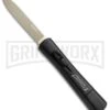 AKC Concord Black OTF Automatic Knife - Flat Gold Plain