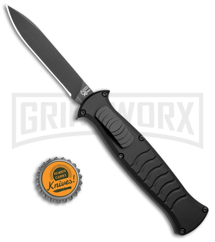 AKC X-treme EVO Black OTF Automatic Knife - Black Plain 6 AKC X-treme EVO Black OTF Automatic Knife - Black Plain - Image 4