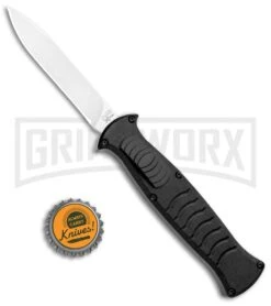 AKC X-treme EVO Black OTF Automatic Knife - Satin Plain -Featured Knife Shop AKC X treme EVO OTF Auto Black Satin BHQ 105413 jr bottlecap large