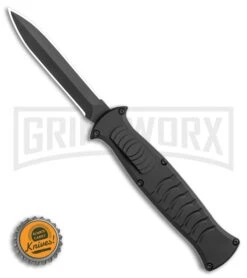 AKC X-treme EVO Black OTF Automatic Knife - Black Plain Dagger 9 AKC X-treme EVO Black OTF Automatic Knife - Black Plain Dagger -Featured Knife Shop AKC X treme EVO OTF Automatic Knife Black 3.5 Black Dagger BHQ 119845 LS Bottlecap large