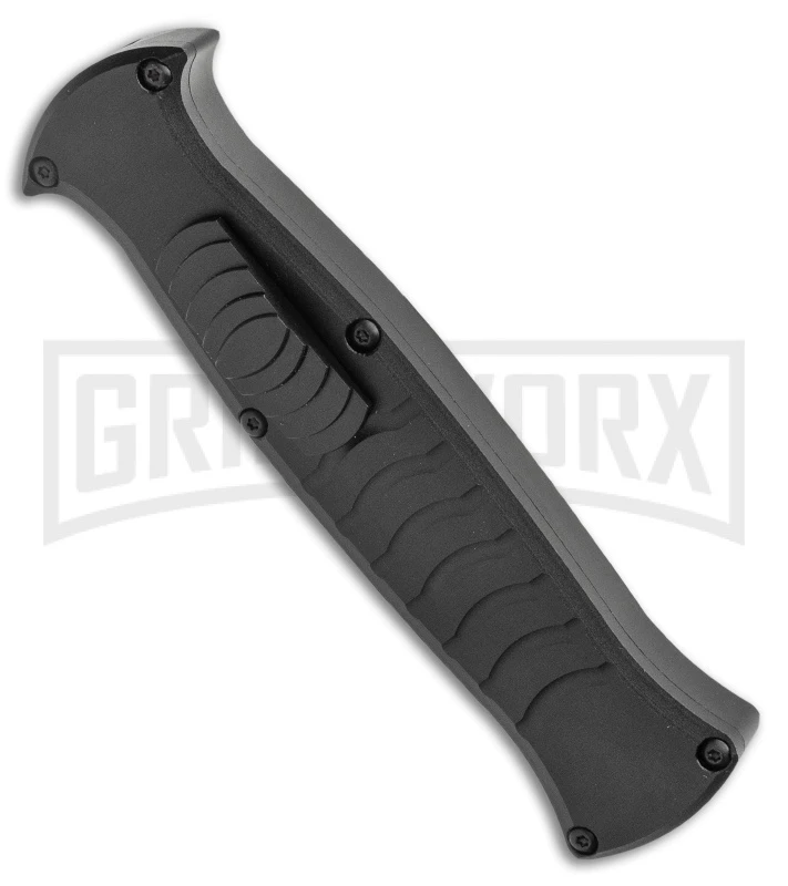 AKC X-treme EVO Black OTF Automatic Knife - Black Plain Dagger 4 AKC X-treme EVO Black OTF Automatic Knife - Black Plain Dagger - Image 2