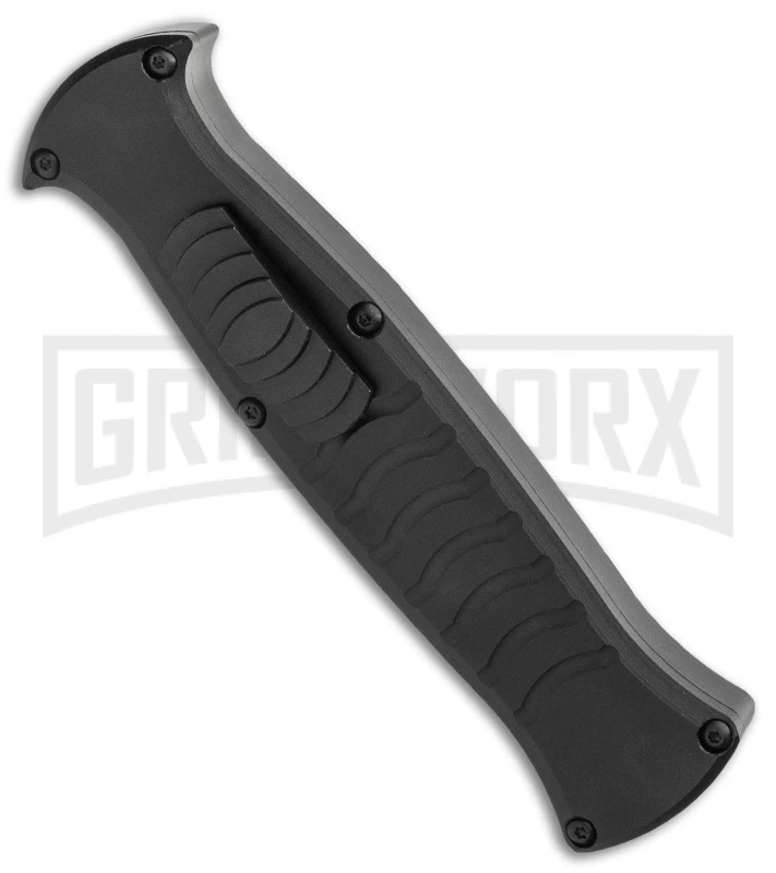 AKC X-treme EVO Black OTF Automatic Knife - Satin Plain Dagger 4 AKC X-treme EVO Black OTF Automatic Knife - Satin Plain Dagger - Image 2
