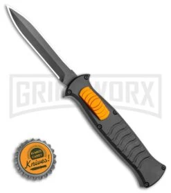 AKC X-treme EVO Black / Orange Slide OTF Automatic Knife - Black Plain Dagger 9 AKC X-treme EVO Black / Orange Slide OTF Automatic Knife - Black Plain Dagger -Featured Knife Shop AKC X treme EVO OTF Automatic Knife Black Orange Slide 3.5 Black Dagger BHQ 119626 LS Bottlecap large
